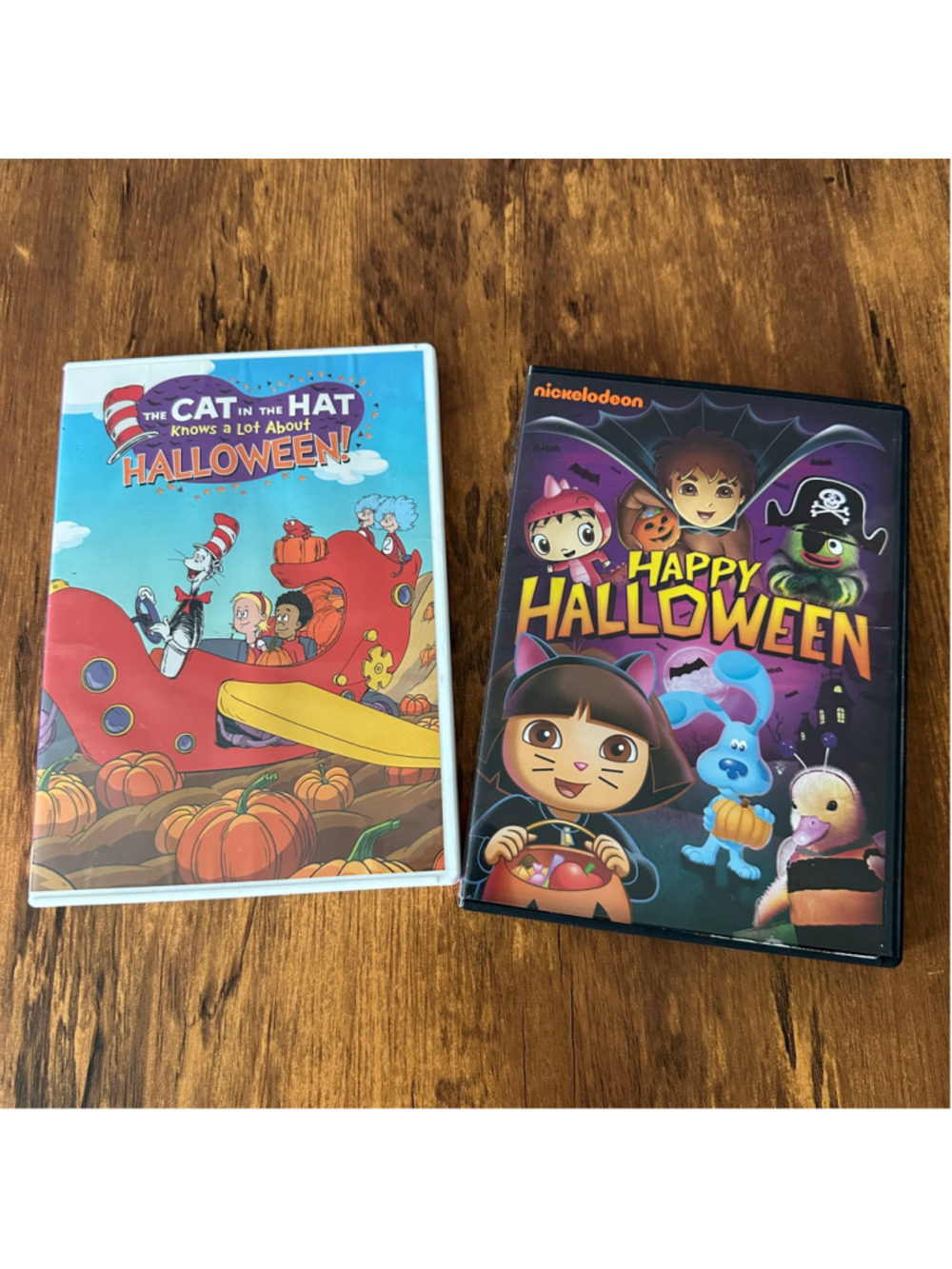 Kids Halloween DVD Lot Cat in the Hat Nickelodeon Happy Halloween 2 Disc